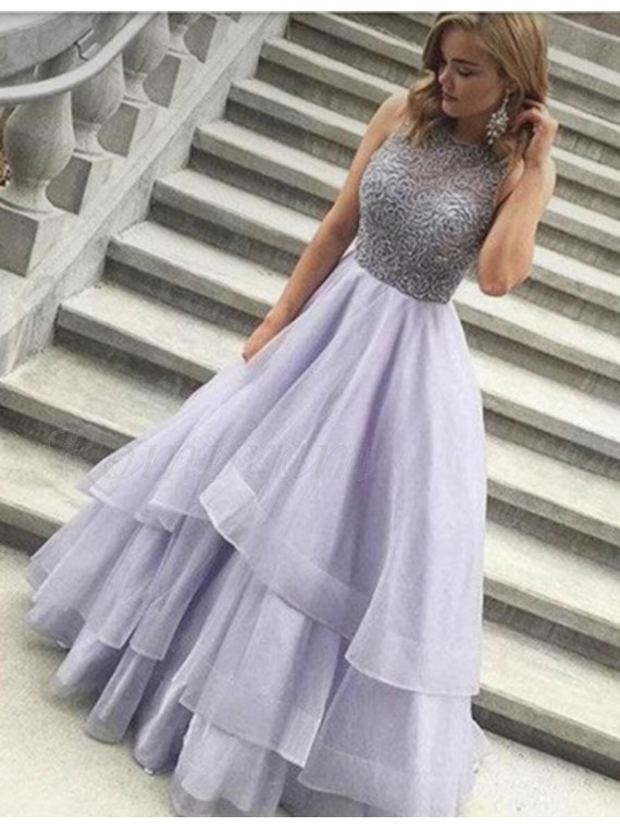 Lilac floor length dress