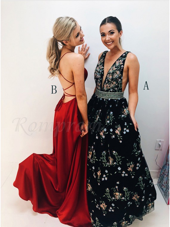 backless floor length dress