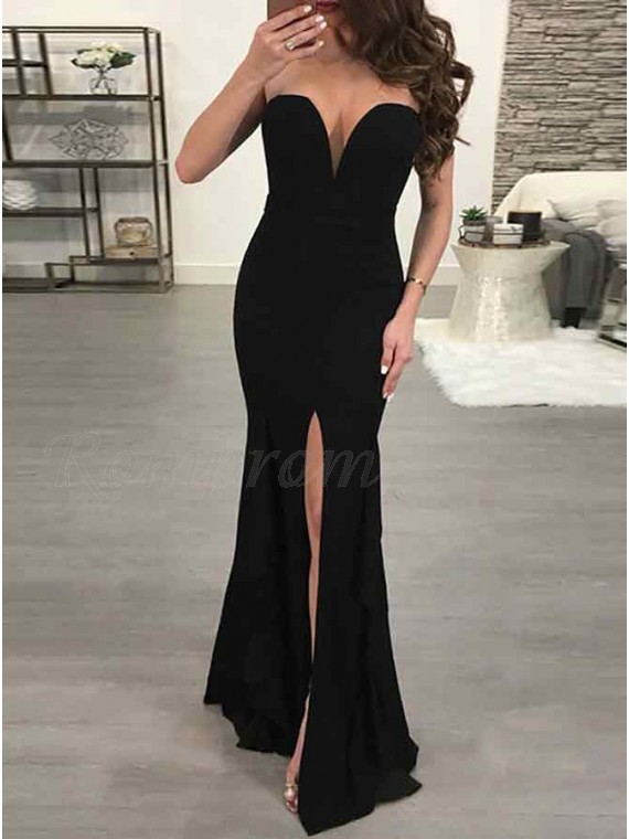 black one shoulder sequin dress