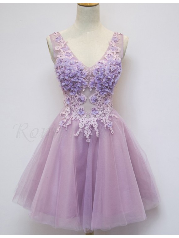 lilac a line dress