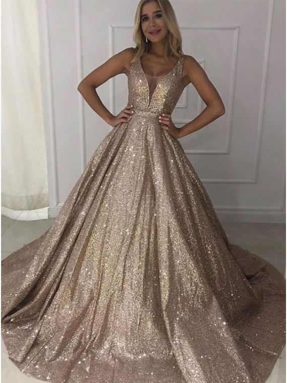 Champagne Glitter Dress Hot Sale, UP TO ...