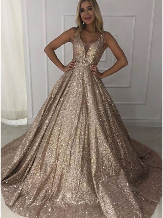 glitter dress long