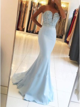 tight fitted mermaid prom dresses