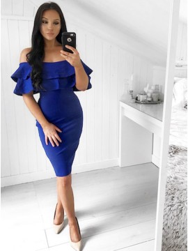 women's royal blue cocktail dresses