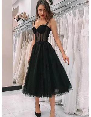 Vintage Short Black Homecoming Party Dresses